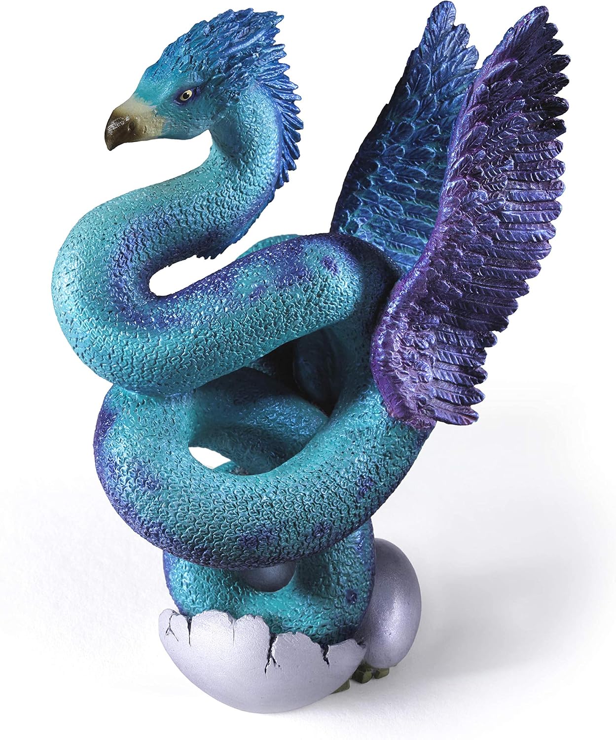 Detalle 2 de The Noble Collection Magical Creatures Occamy-figuur, handbeschilderd diorama