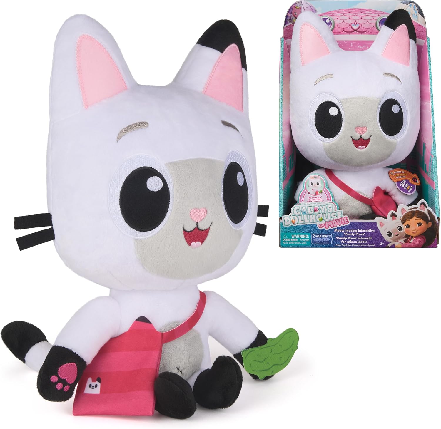 Detalle de Gabby\'s Dollhouse Pandy Paws 33cm interactive plush
