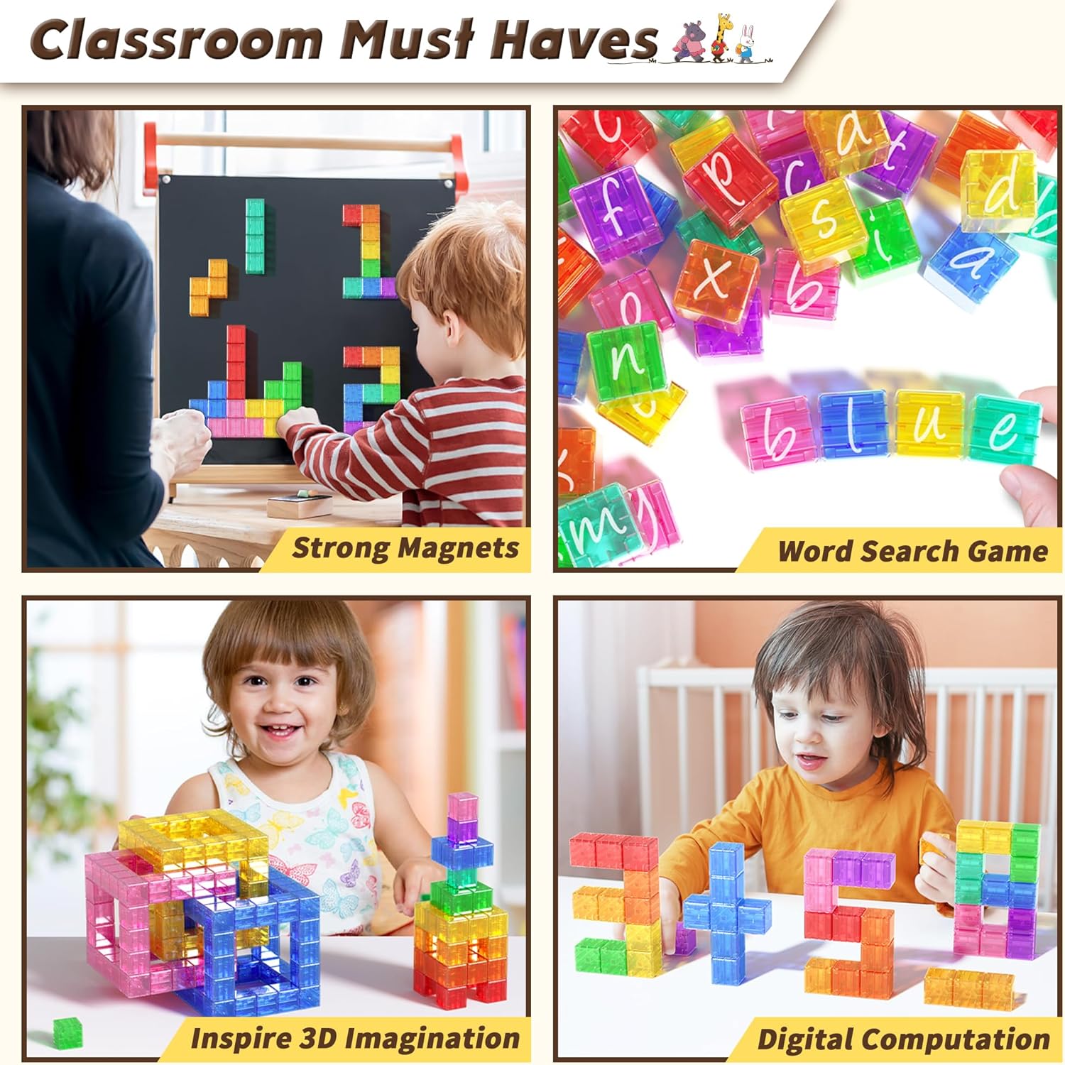 Thumbnail 3 de Apluses 45PCS Magnetic Blocks 45-piece set for toddlers 🧩