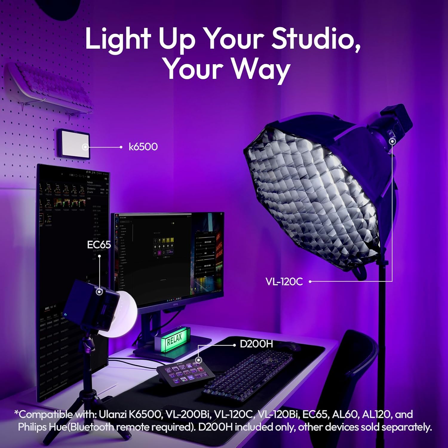 Thumbnail 6 de ULANZI D200H Stream Controller & USB-C Docking Station (14-Key LCD Macro Keyboard)