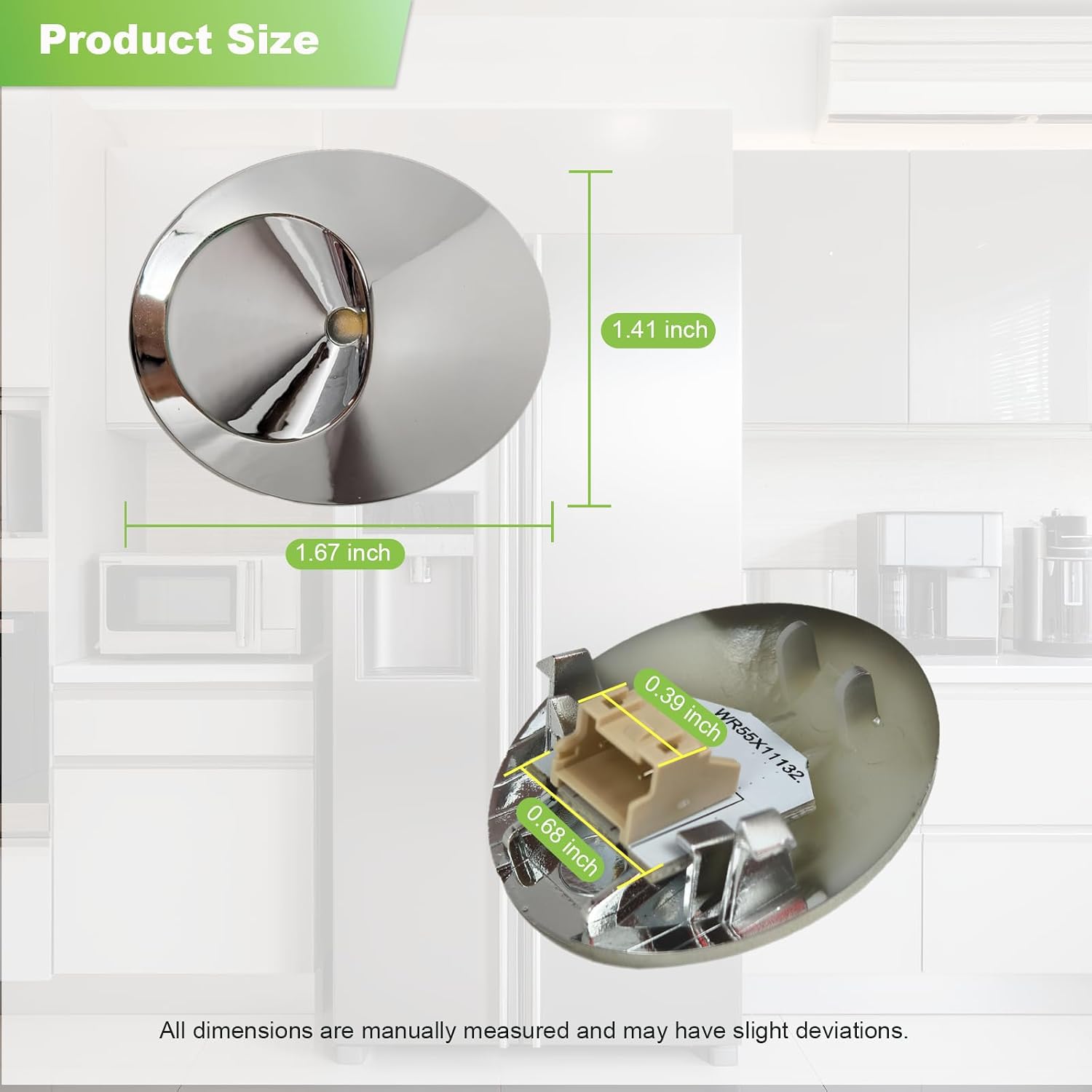 Detalle de HLZDS WR55X11132 Refrigerator LED Light Assembly with Cover
