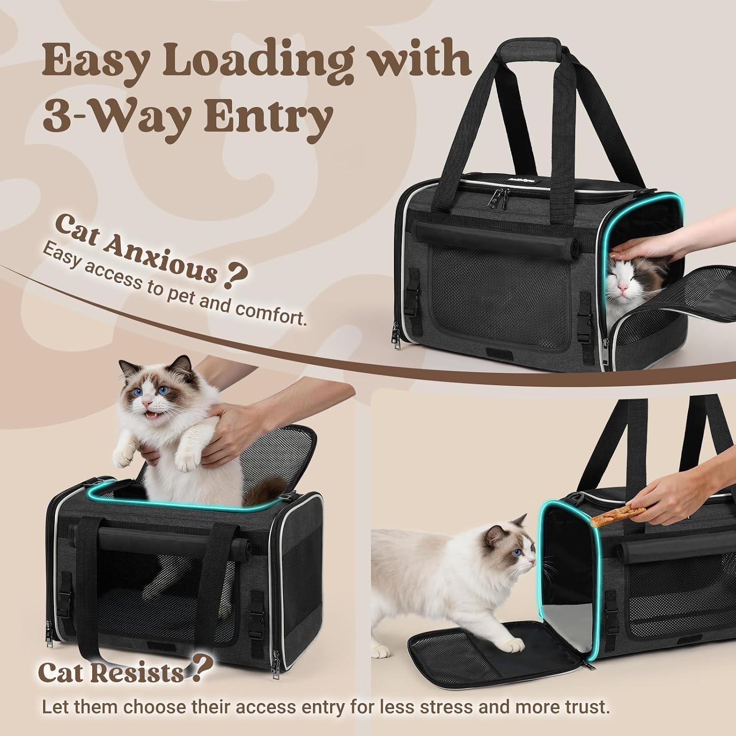 Thumbnail 3 de rabbitgoo Soft-Sided Cat Carrier