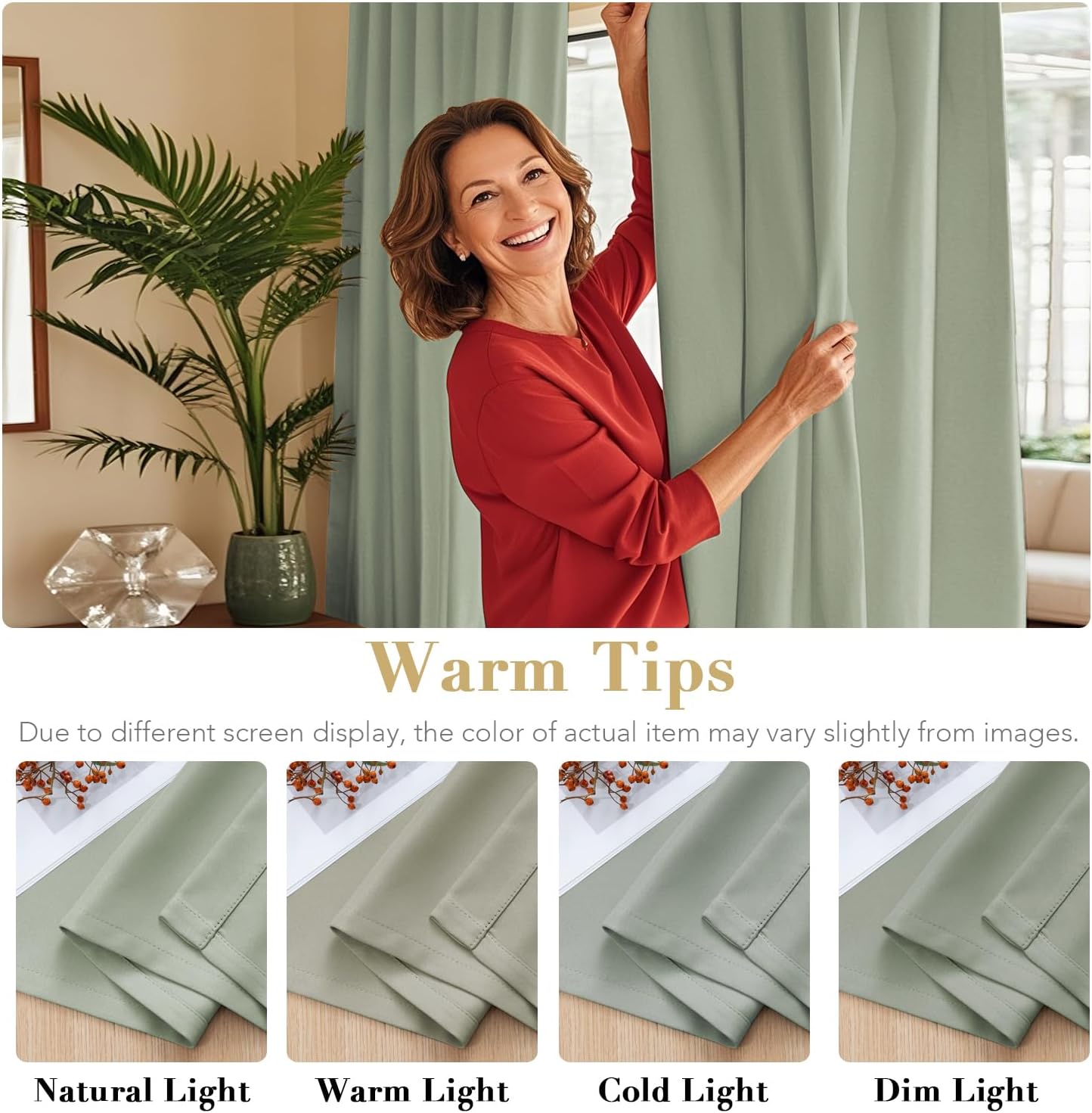 Thumbnail 5 de H.VERSAILTEX 52 x 84 Inch Blackout Curtains 🪟