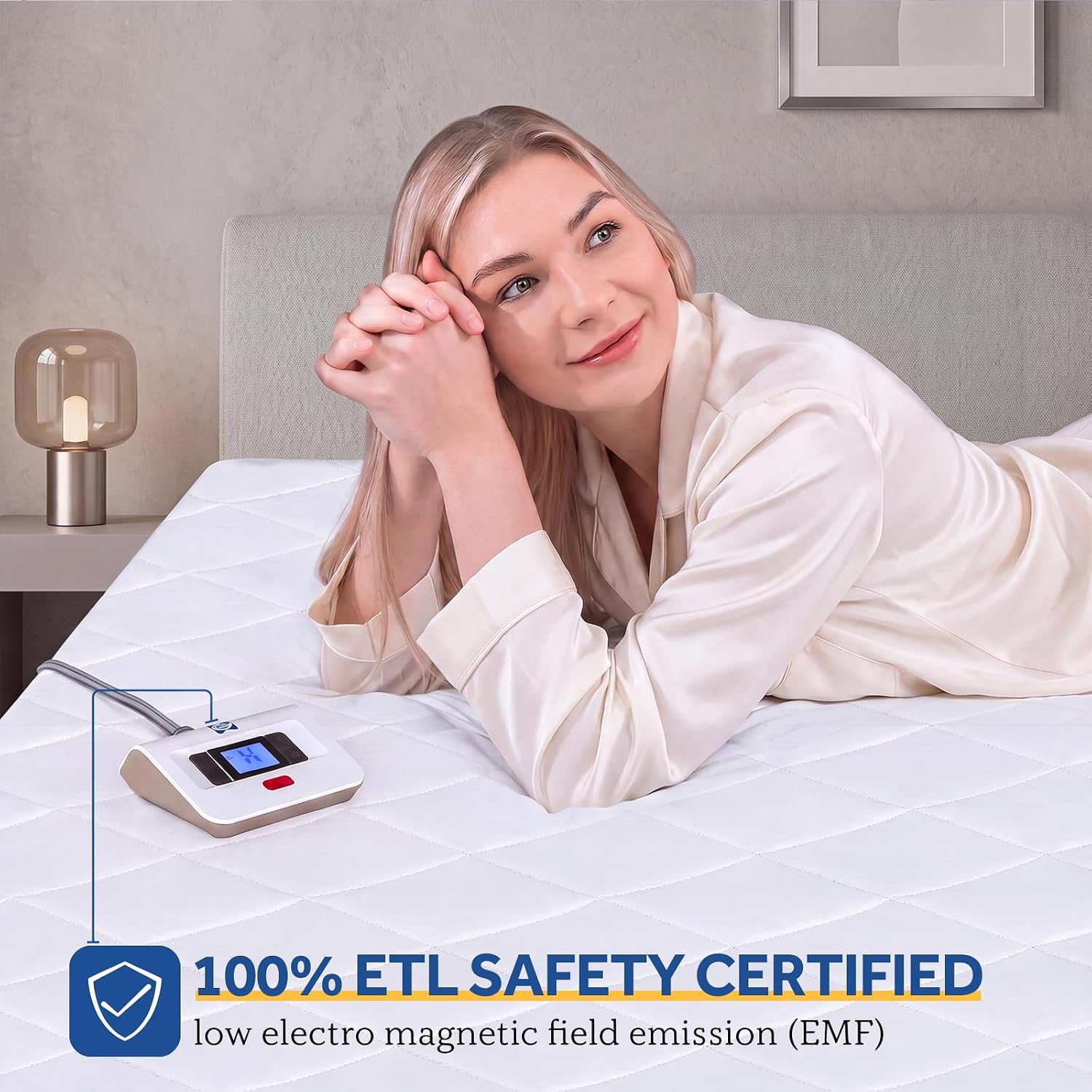 Detalle 2 de Sealy KTHM-QATMF-K Heated Mattress Pad, King, Dual Controls, 10 Settings