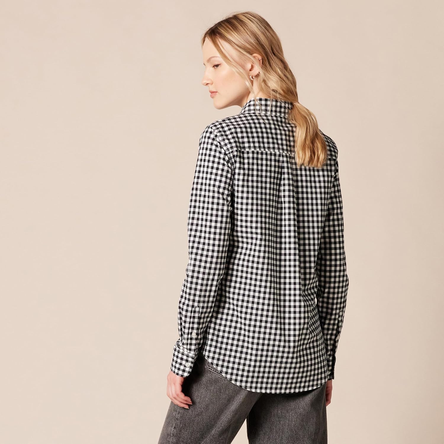 Thumbnail 1 de Amazon Essentials Damen Regular-Fit Langarm-Button-Down-Popeline-Hemd