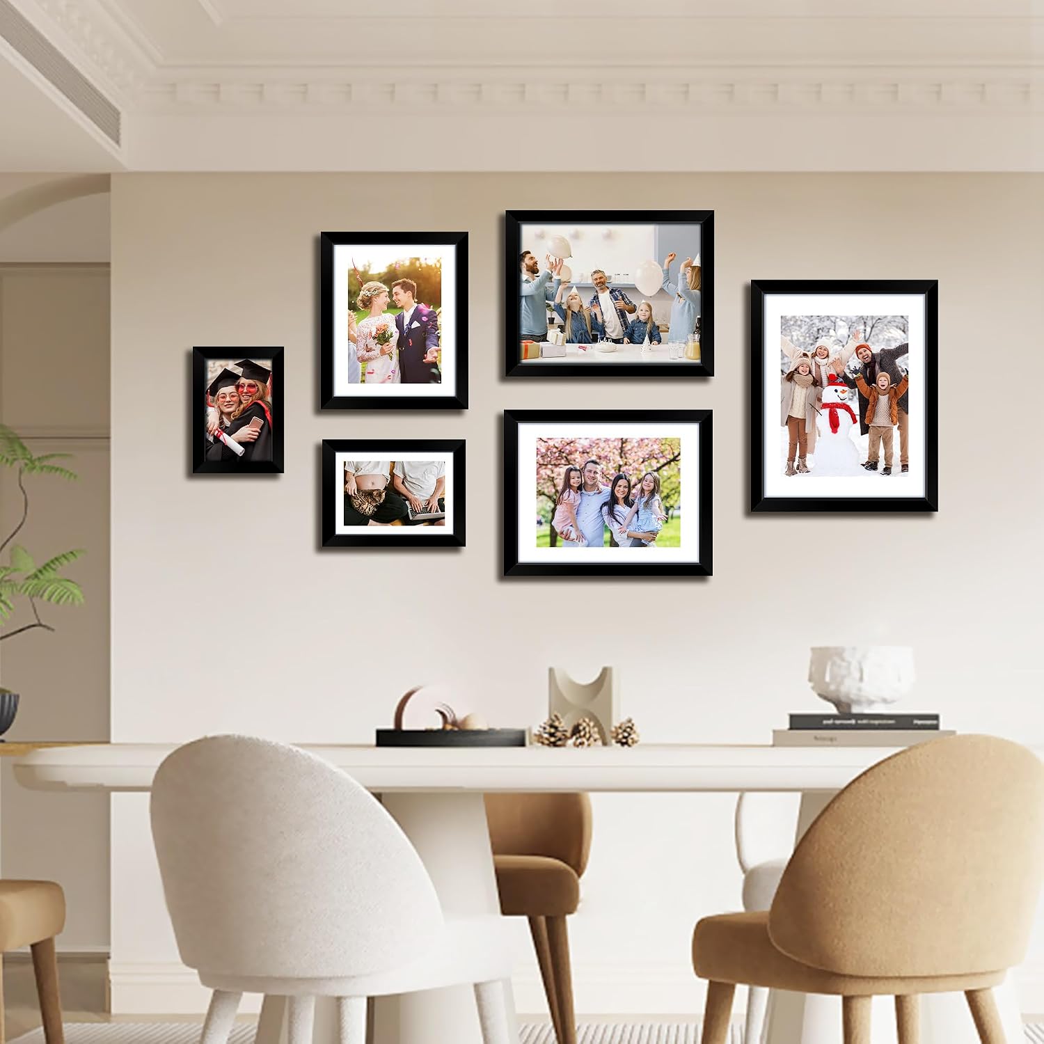 Thumbnail 6 de FIXSMITH FM06270810 8x10 Picture Frame, Black Plastic with Plexiglass Front