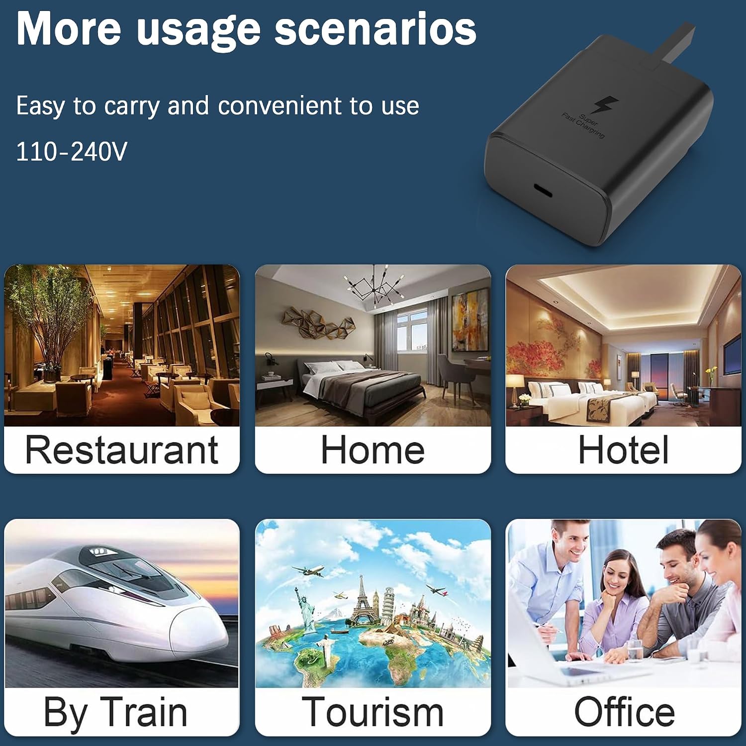 Thumbnail 6 de SKOTSLYE 45W USB-C Fast Charger for Samsung Galaxy and more