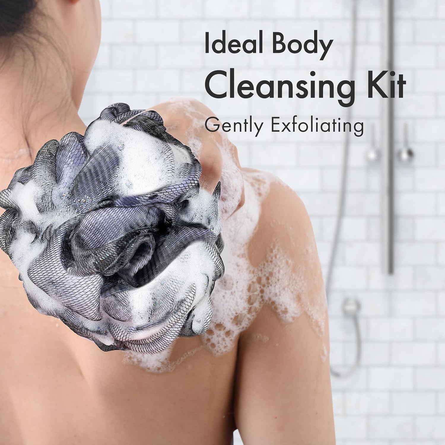 Detalle de AmazerBath PE Shower Loofah Set