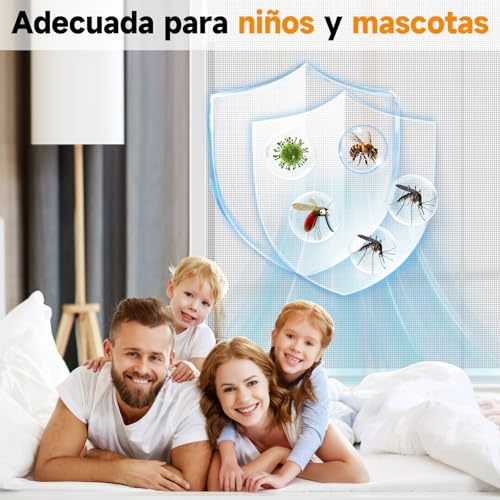 Thumbnail 7 de OWYR Mosquiteras para Ventanas Magnética 130×150 cm – Malla de Fibra de Vidrio, Cierre Magnético y Ajustable
