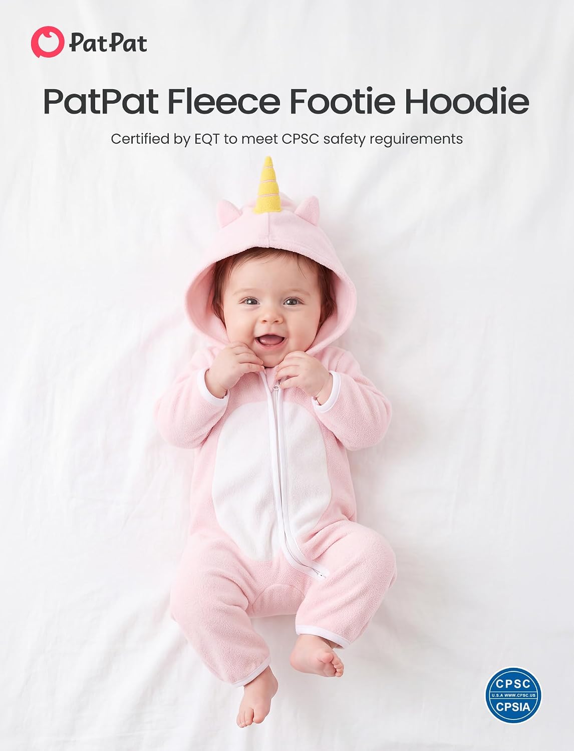 Detalle de PATPAT Baby Fleece Footie