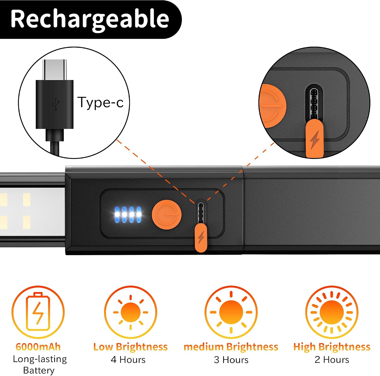 Thumbnail 1 de daphomeu Abnehmbare Motorraumleuchte 6000 mAh