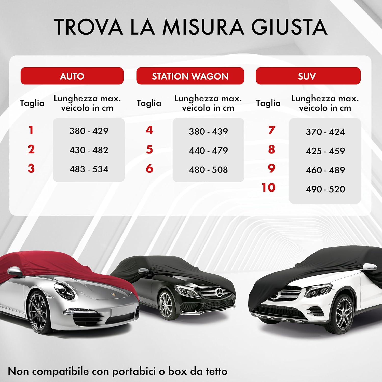 Thumbnail 4 de WALSER Premium Telo Copriauto da Interno Stretch Plus Elasticizzato e Antipolvere per SUV/Van – Misura 7, Rosso