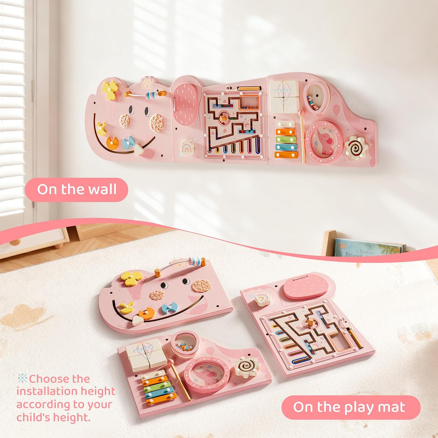 Thumbnail 3 de ROBUD Elephant Montessori Busy Board 12-in-1