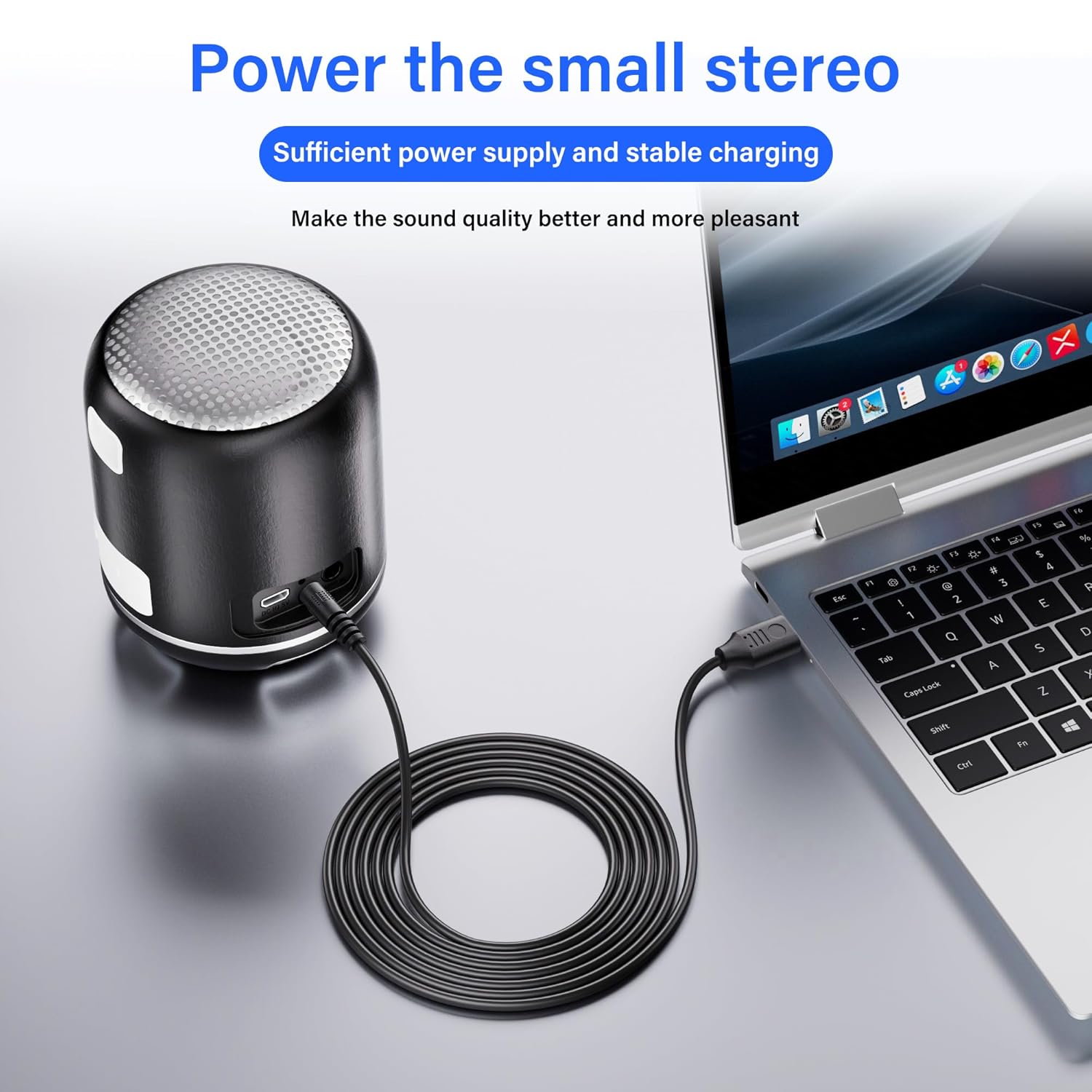 Thumbnail 2 de SinLoon USB to DC 2.5x0.7mm Power Cord (5V, 3A, 10ft) – 2 Pack