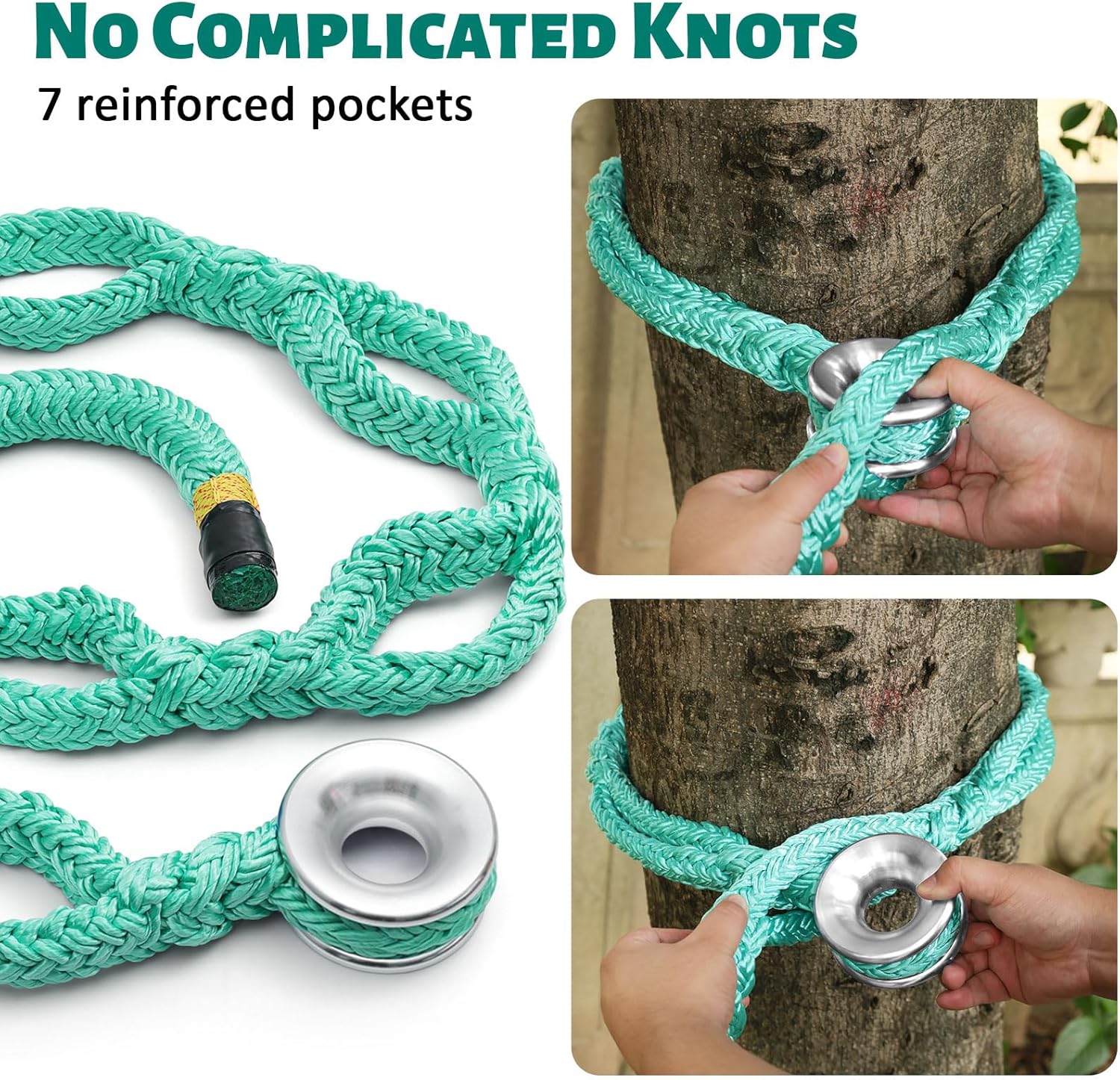 Thumbnail 3 de Rigging Ring Sling - 1.2" x 6’ Arborist Rope with Low Friction Ring (15t Max Load)