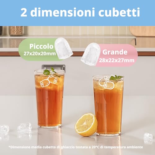 Thumbnail 3 de COMFEE' RCI12GY1EU(E) Macchina Ghiaccio 12 kg/24h, 8 Cubetti in 6–9 Minuti – Compatta e Portatile