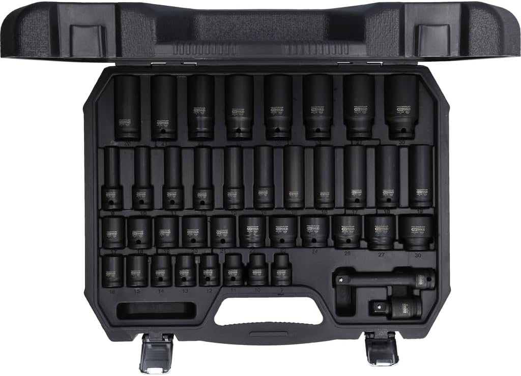Detalle de KS Tools 515.0065: Set 40 bussole esagonali 1/2" per avvitatori a impulsi