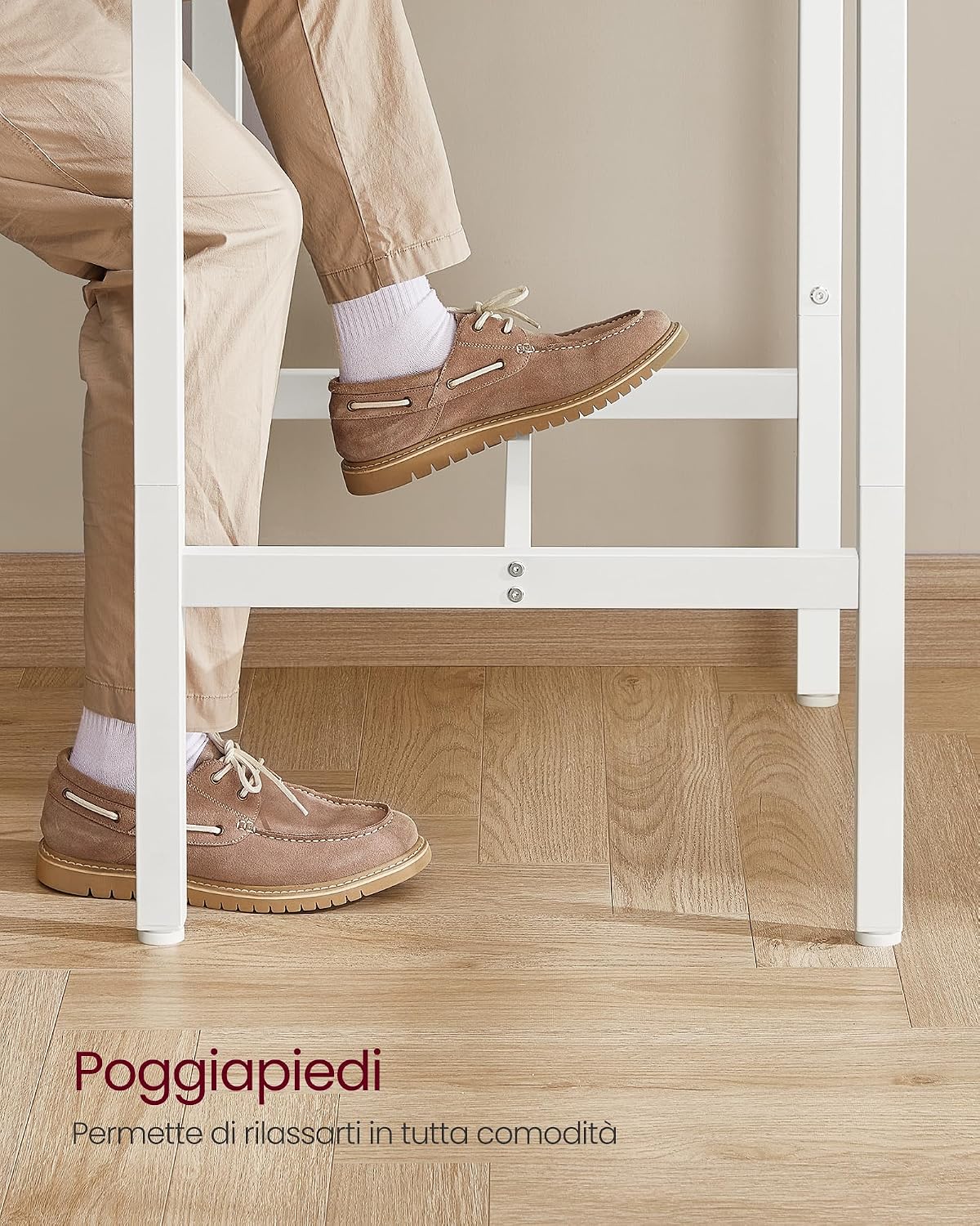Thumbnail 3 de VASAGLE LBT025W09 tavolino 60x60x92 cm