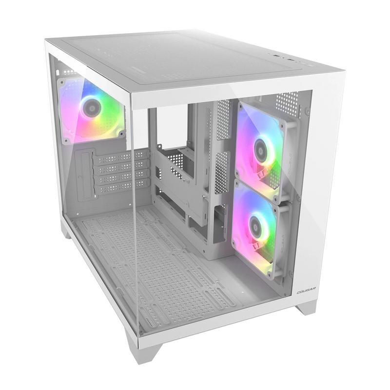 Thumbnail 3 de Cougar CGR-2QA6W-RGB Mini Tower blanca con cristal templado RGB