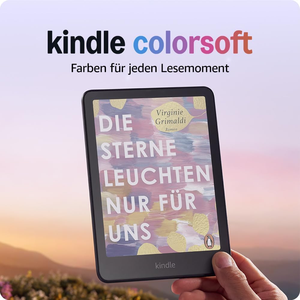 Thumbnail 1 de Amazon Kindle Colorsoft 16 GB mit grüner Stoffhülle
