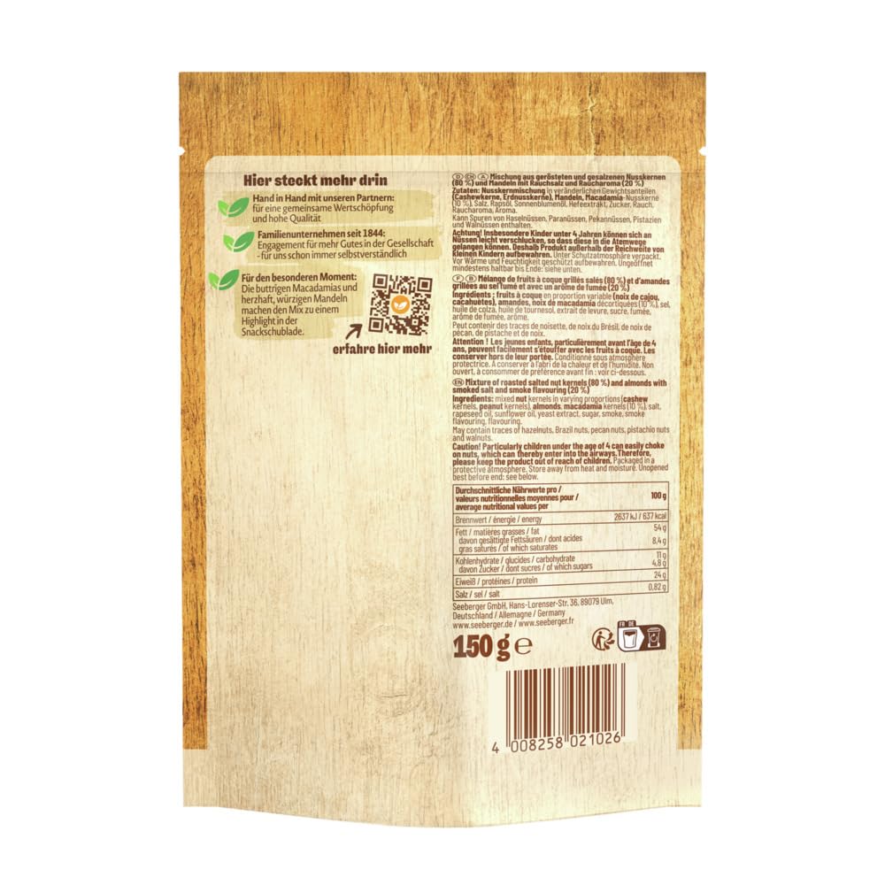 Thumbnail 1 de Seeberger Edel-Nuss-Mix 5er Pack – geröstet & gesalzen, vegan, Nuss-Kern-Mischung mit Rauchmandeln