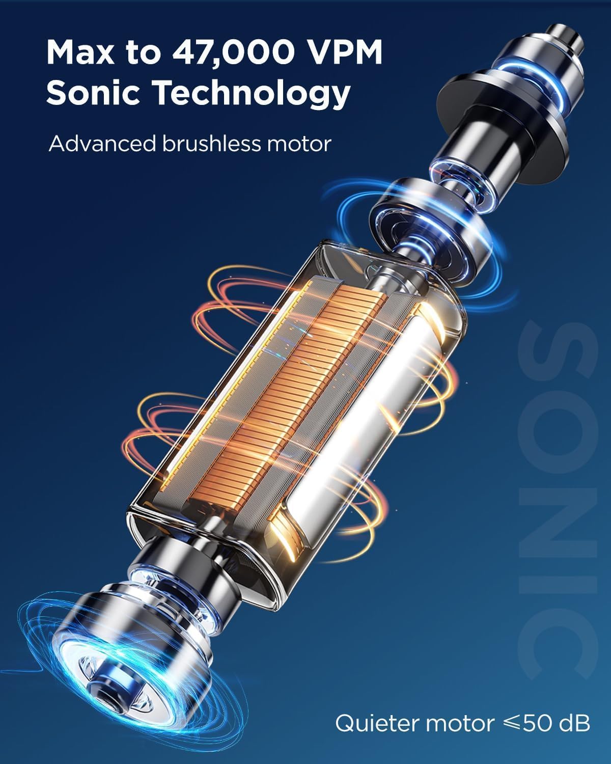 Thumbnail 2 de Electric sonic toothbrush with 8 heads
