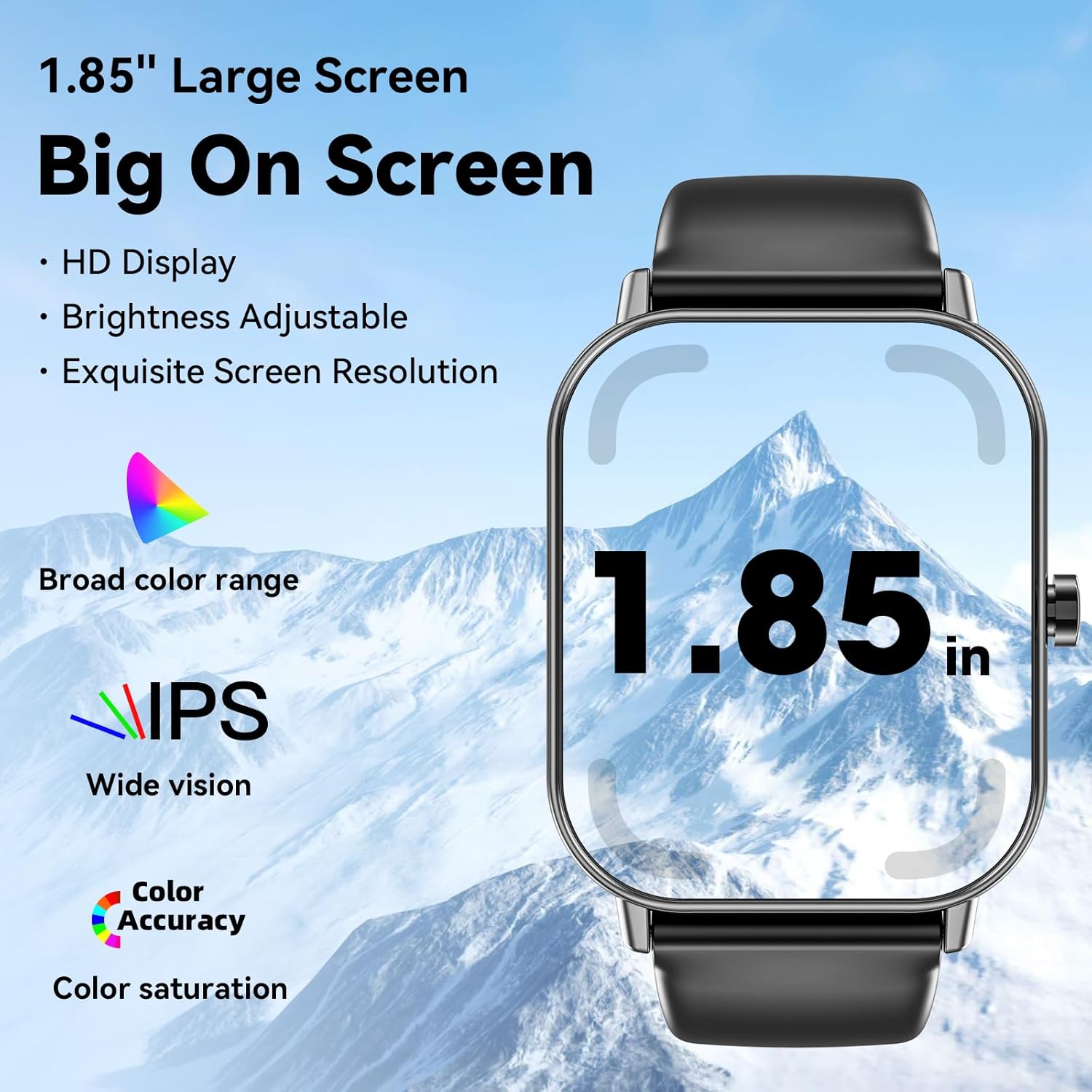 Thumbnail 5 de Smart Watch for Men and Women with Bluetooth Calls and 1.85” HD Display