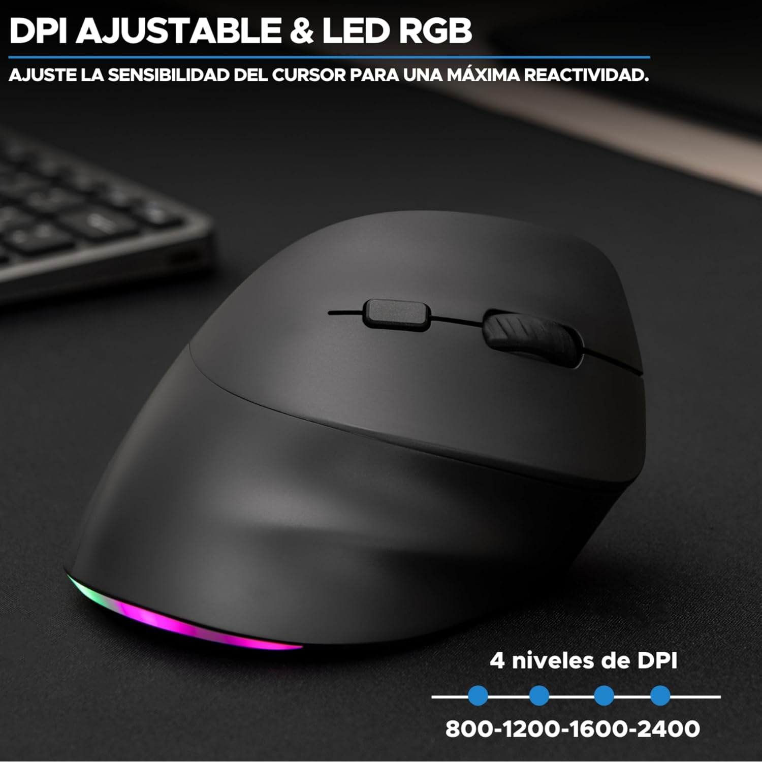 Thumbnail 4 de Bluestork Ratón Ergonómico 800-2400 DPI