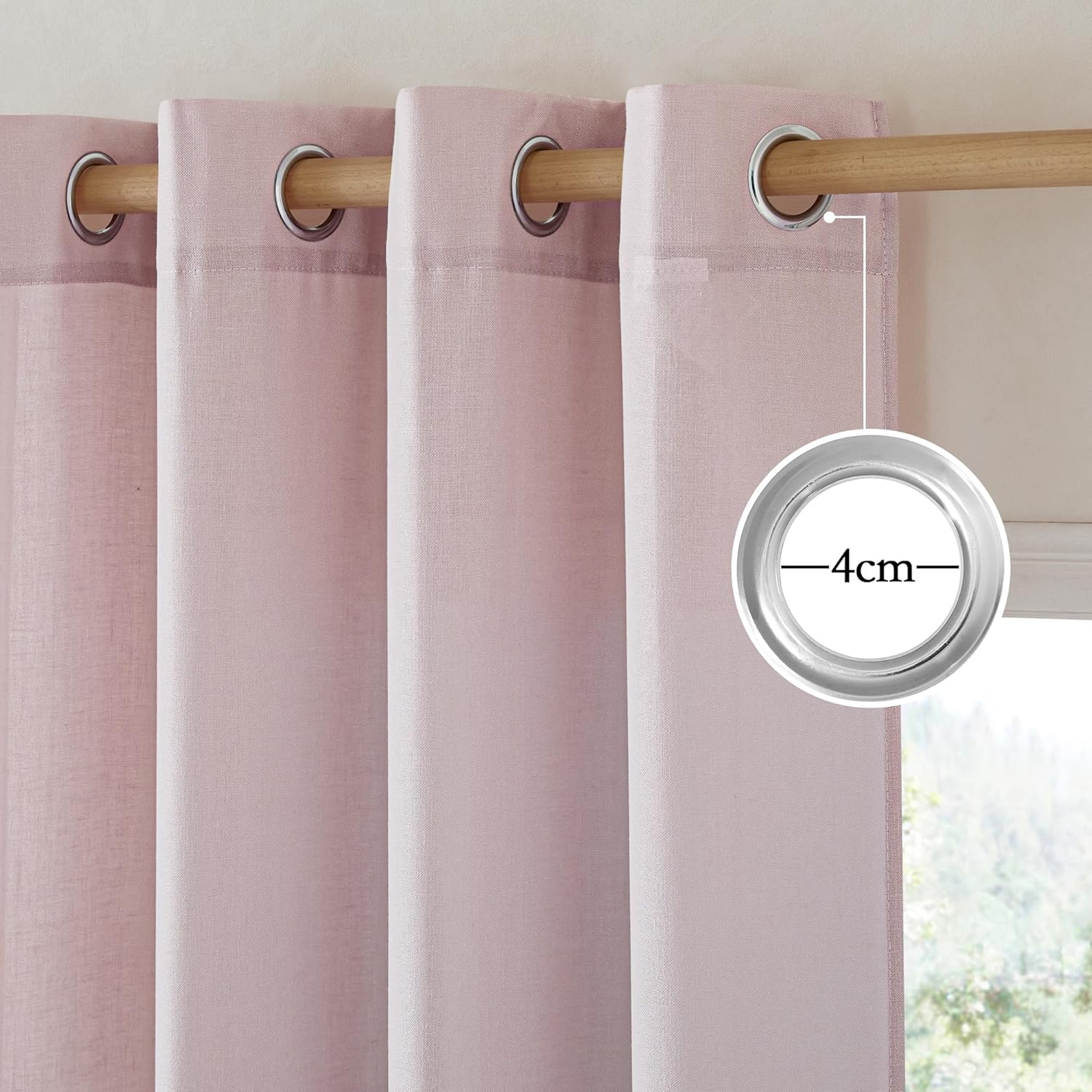 Detalle 2 de PONY DANCE Vorhang Leinen H 245 x B 140 cm đȘ