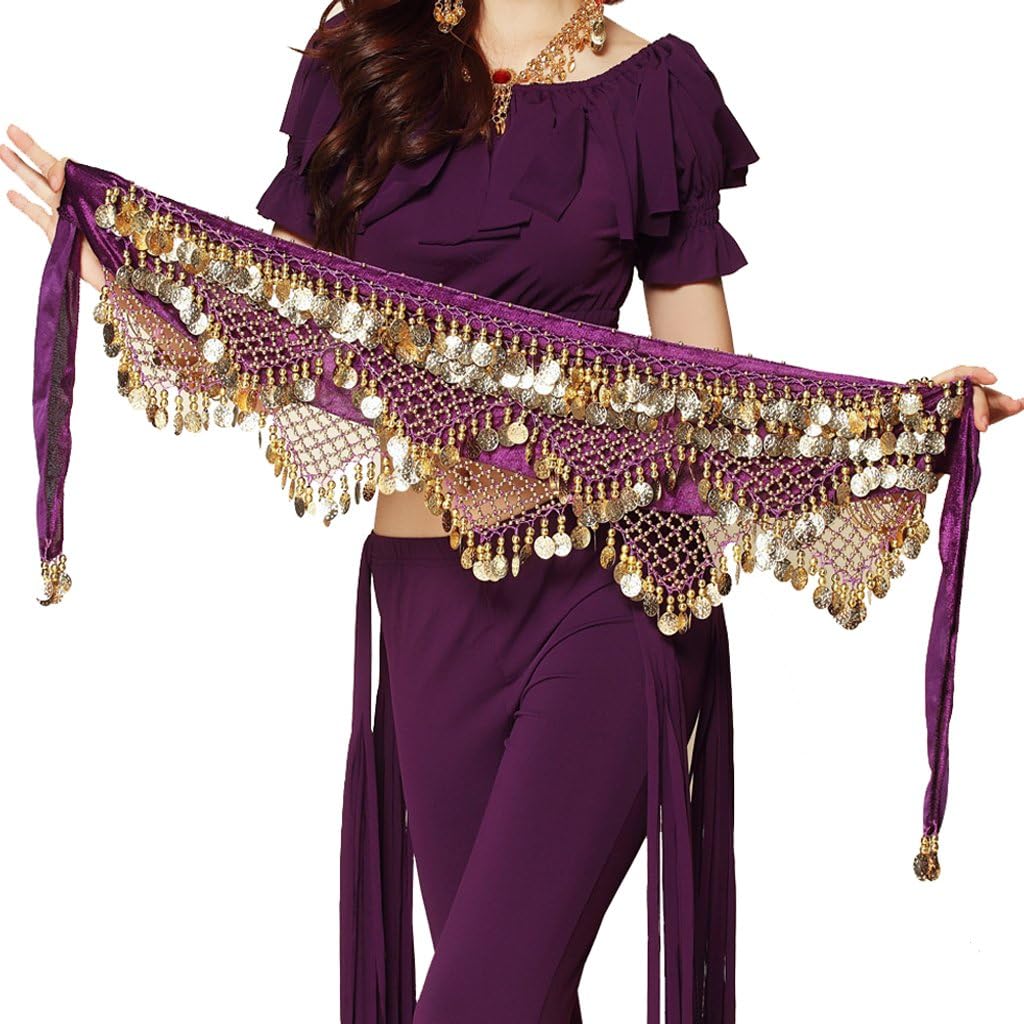 Thumbnail 6 de Baisdan Ceinture Danse Orientale Femme – Foulard et ceinture de hanches en mousseline brodée à la main