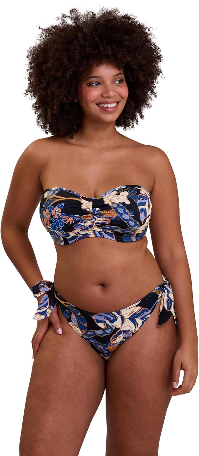 Thumbnail 2 de SANS COMPLEXE Haut de Bikini Femme – Bandeau à Armatures, Imprimé Tropical, Multibretelles