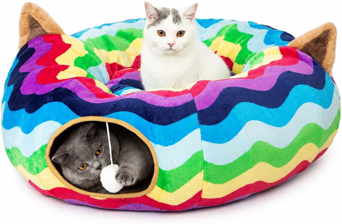 Detalle de LUCKITTY Cat Tunnel Bed, 10-inch diameter