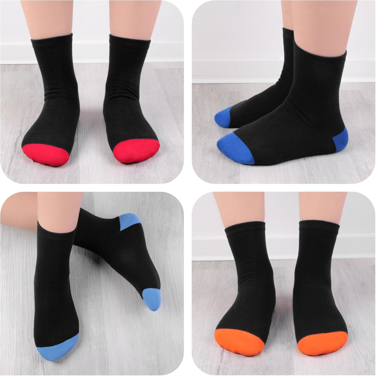 Thumbnail 4 de L&K-II – Paquet de chaussettes enfants hiver (12 paires) coton chaudes et élastique