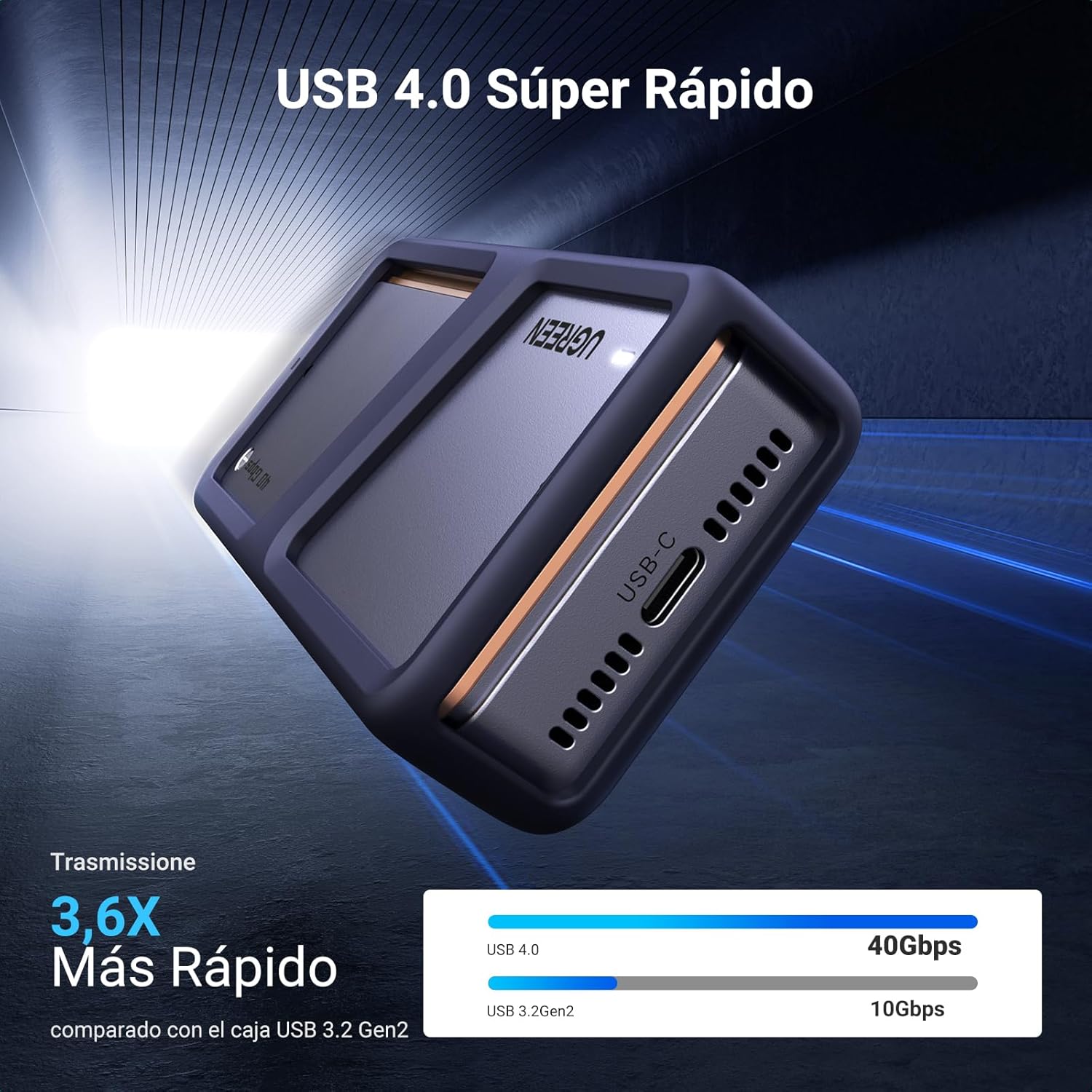 Thumbnail 1 de UGREEN Caja SSD M.2 NVMe USB 4.0 🚀
