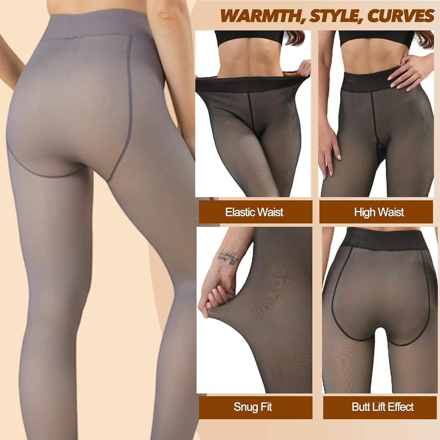 Thumbnail 3 de Merlvida Collant Polaire Femme S-3XL