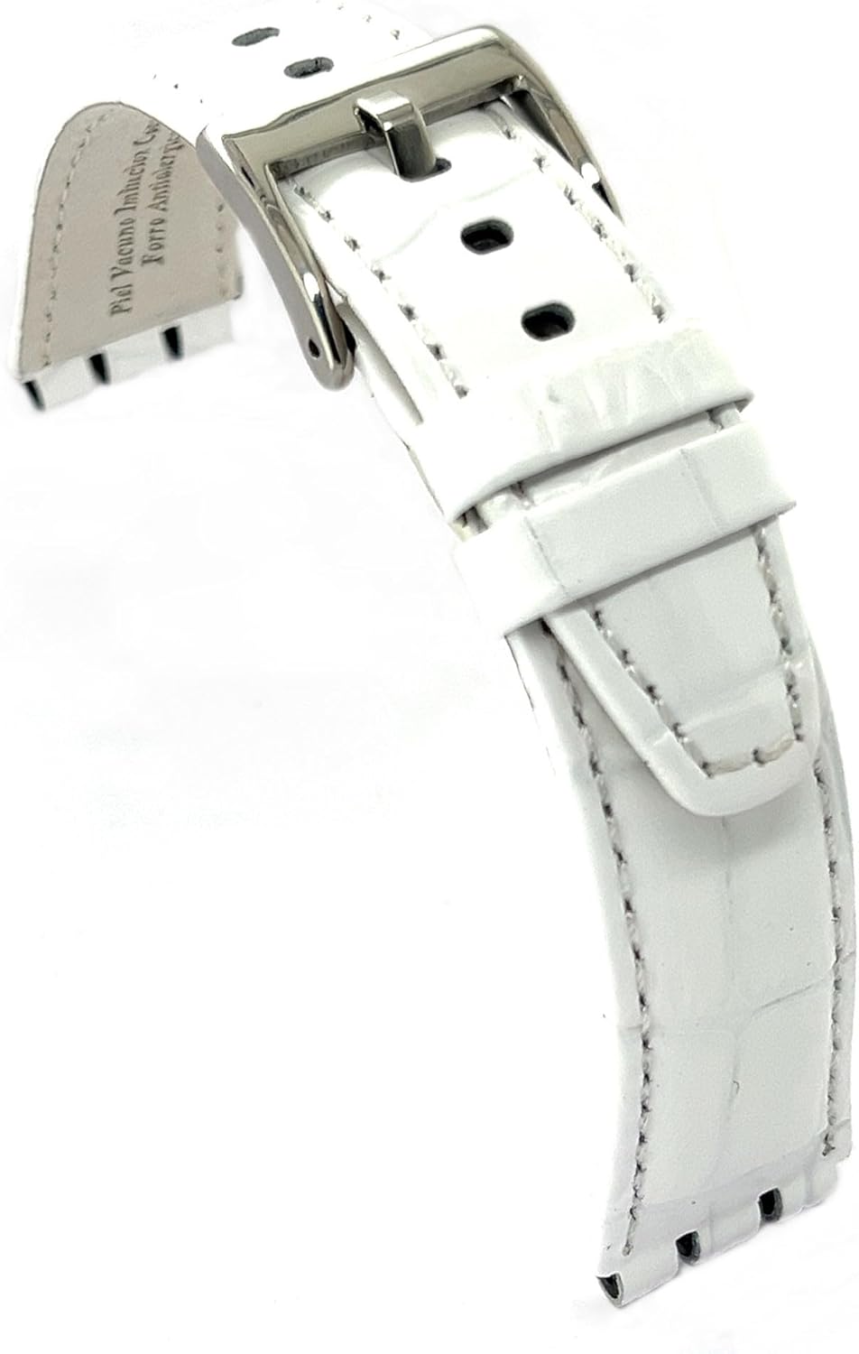 Thumbnail 1 de diloy Leder-Uhrenarmband Croco grain 21–23 mm (Ref 328) für Swatch Irony & Scuba