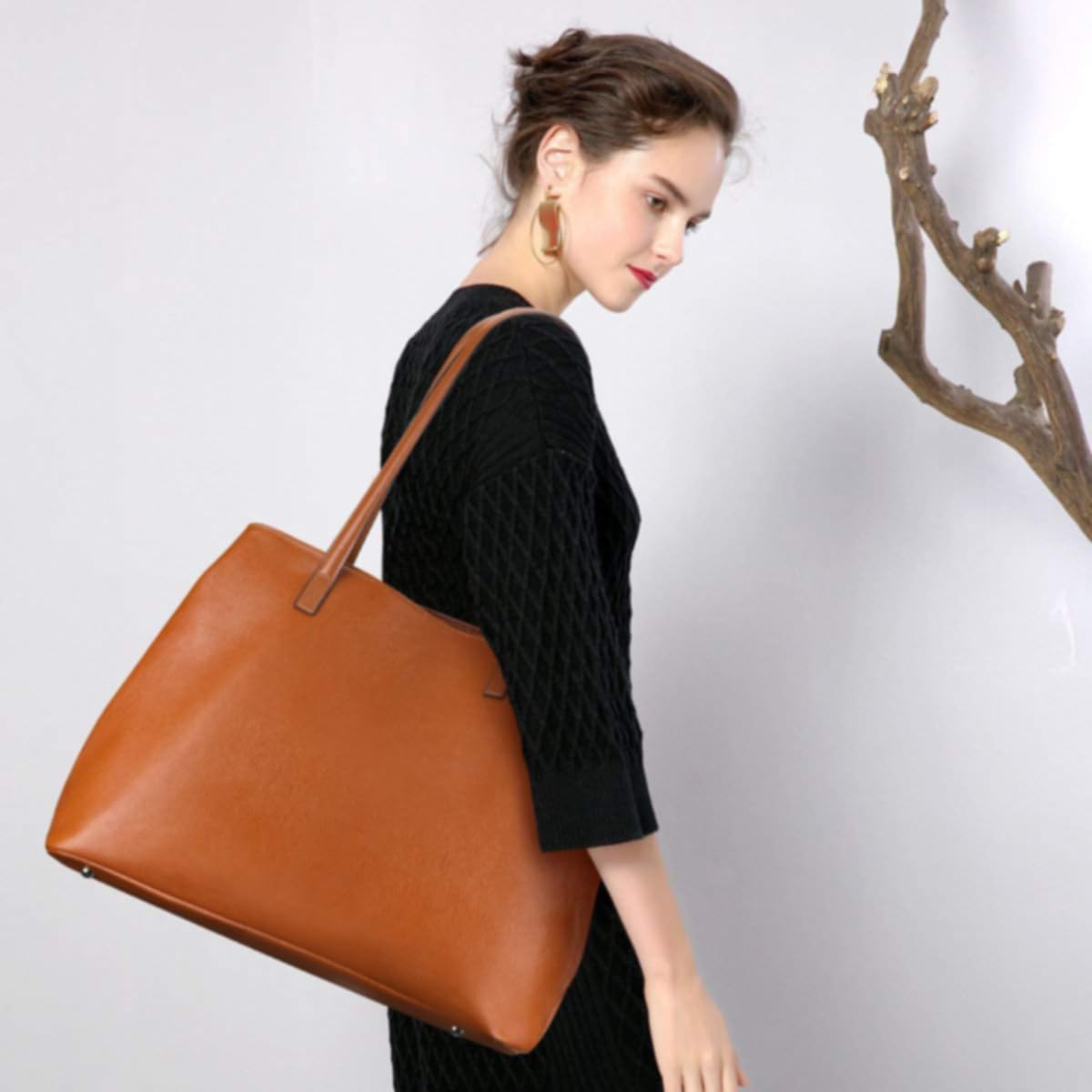 Detalle 2 de S-ZONE Sac à main cuir souple 13