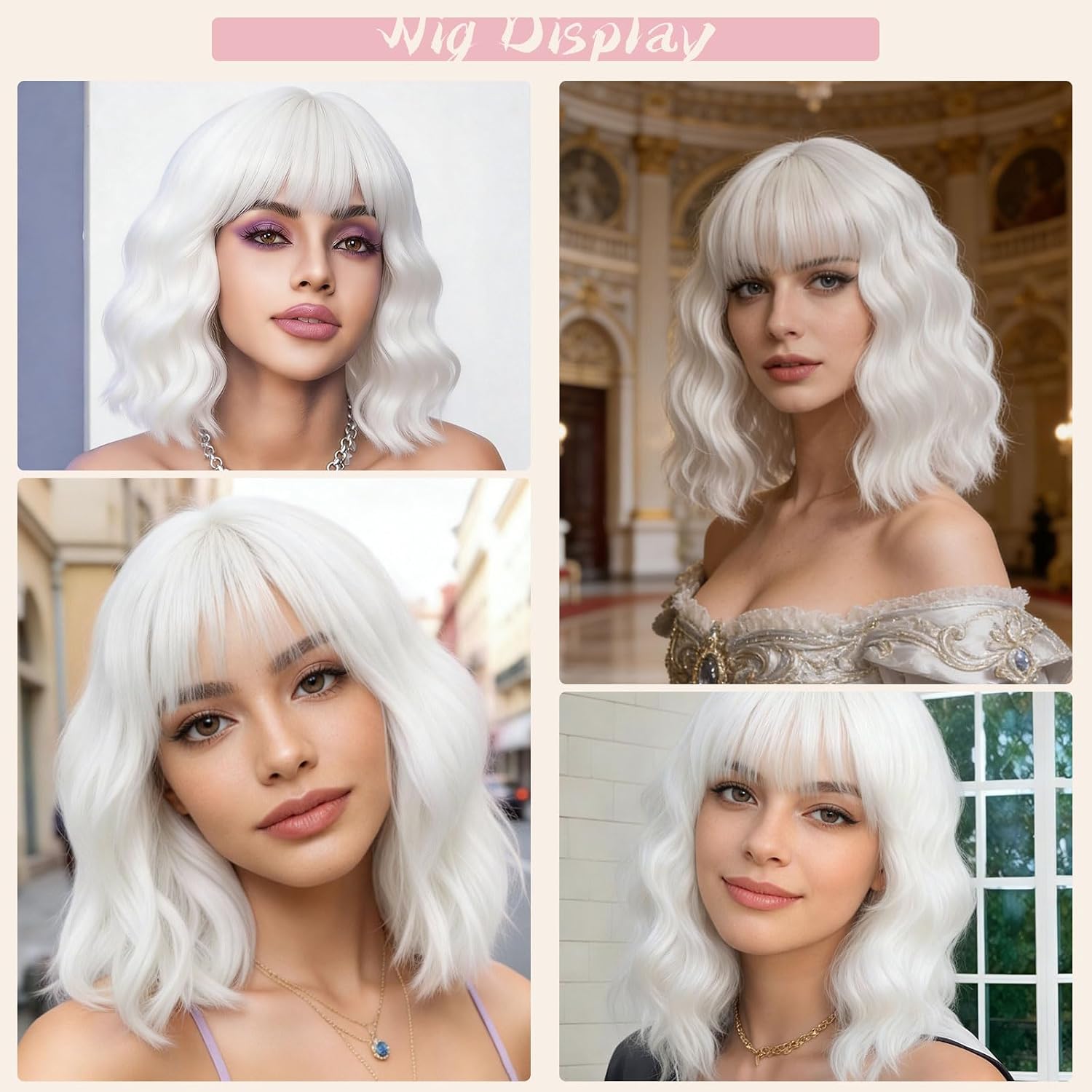 Detalle 2 de Short Curly Wig 14-Inch
