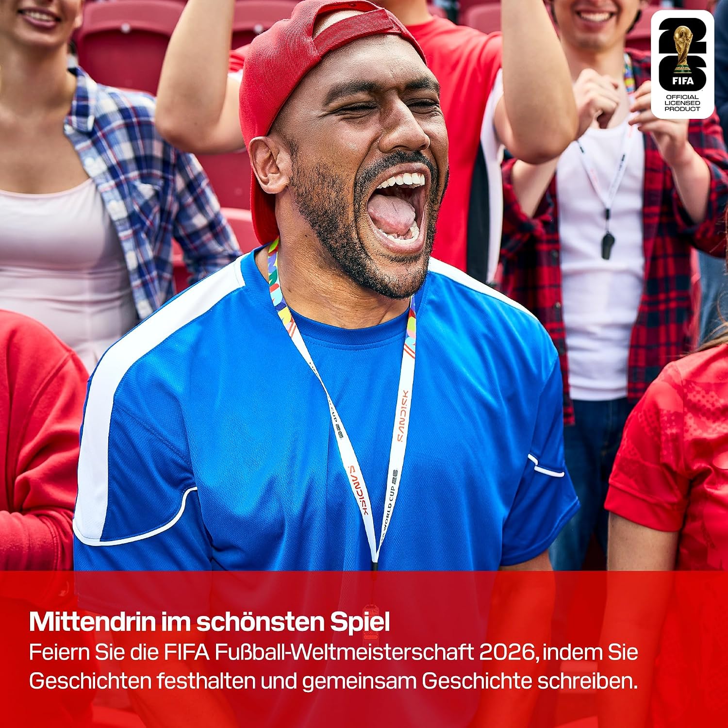Detalle de SanDisk CFexpress Type-B Speicherkarte FIFA World Cup 2026 Edition 256 GB