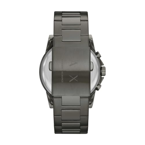 Detalle de Armani Exchange Watch For Men: Chronograph Movement, 45mm Case with Stainless Steel, Leather or Silicone Strap