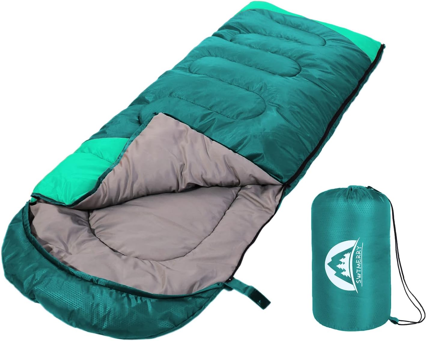 Thumbnail 6 de SWTMERRY Schlafsack 3–4 Jahreszeiten – Warm und leicht, ideal für Wandern, Rucksackreisen und Camping