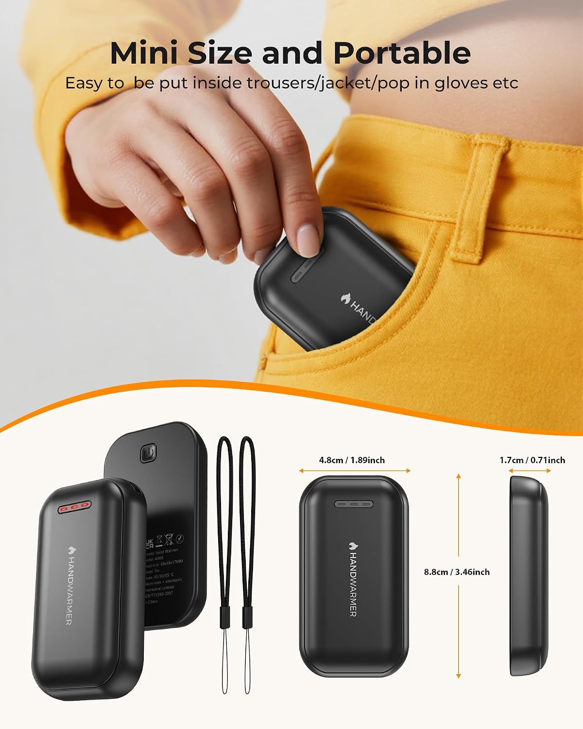 Detalle 2 de Hand Warmers Rechargeable 3000mAh