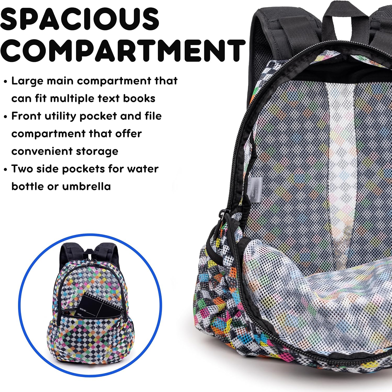 Detalle 1 de J World New York Mesh Backpack 32 Liters