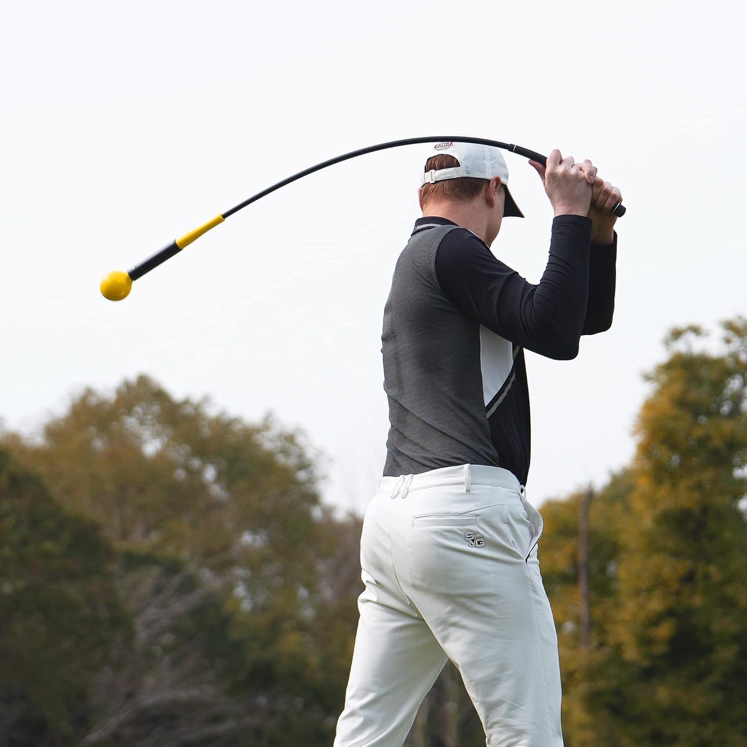 Thumbnail 4 de Amazon Basics club d’entraînement au swing 122 cm Noir/Jaune