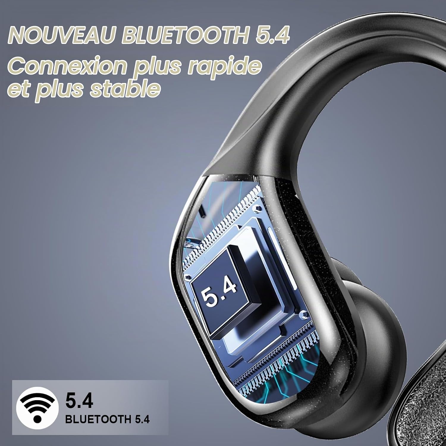 Thumbnail 1 de Rulefiss BX27 draadloze sportoordopjes met Bluetooth 5.4 en led-display