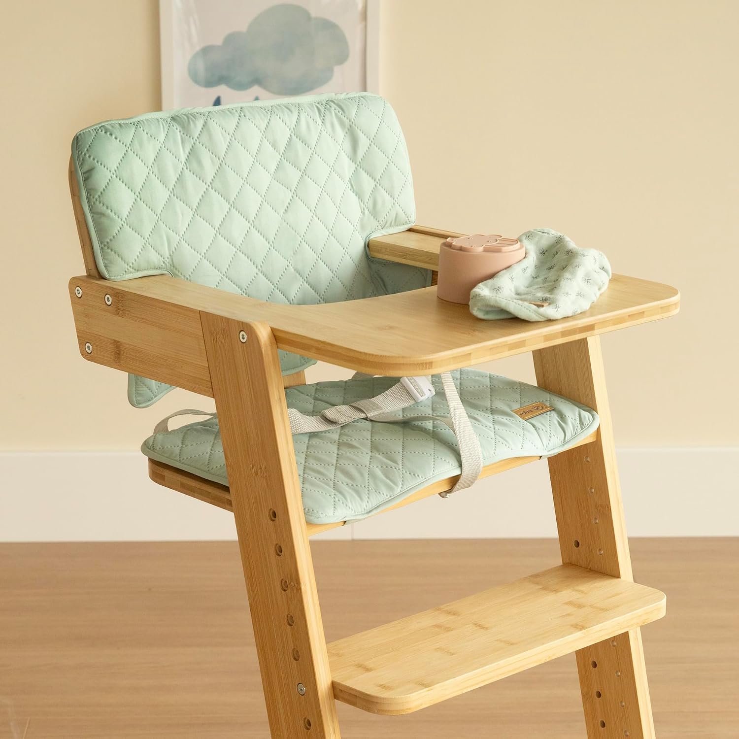 Detalle de roba Style 318053V241 zitverkleiner voor Nature Up, tweedelig en wasbaar, Frosty Green