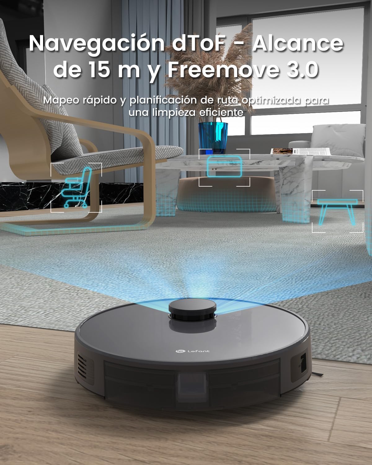 Thumbnail 1 de LEFANT M1 Robot Aspirador y Fregasuelos 4000Pa 🧹