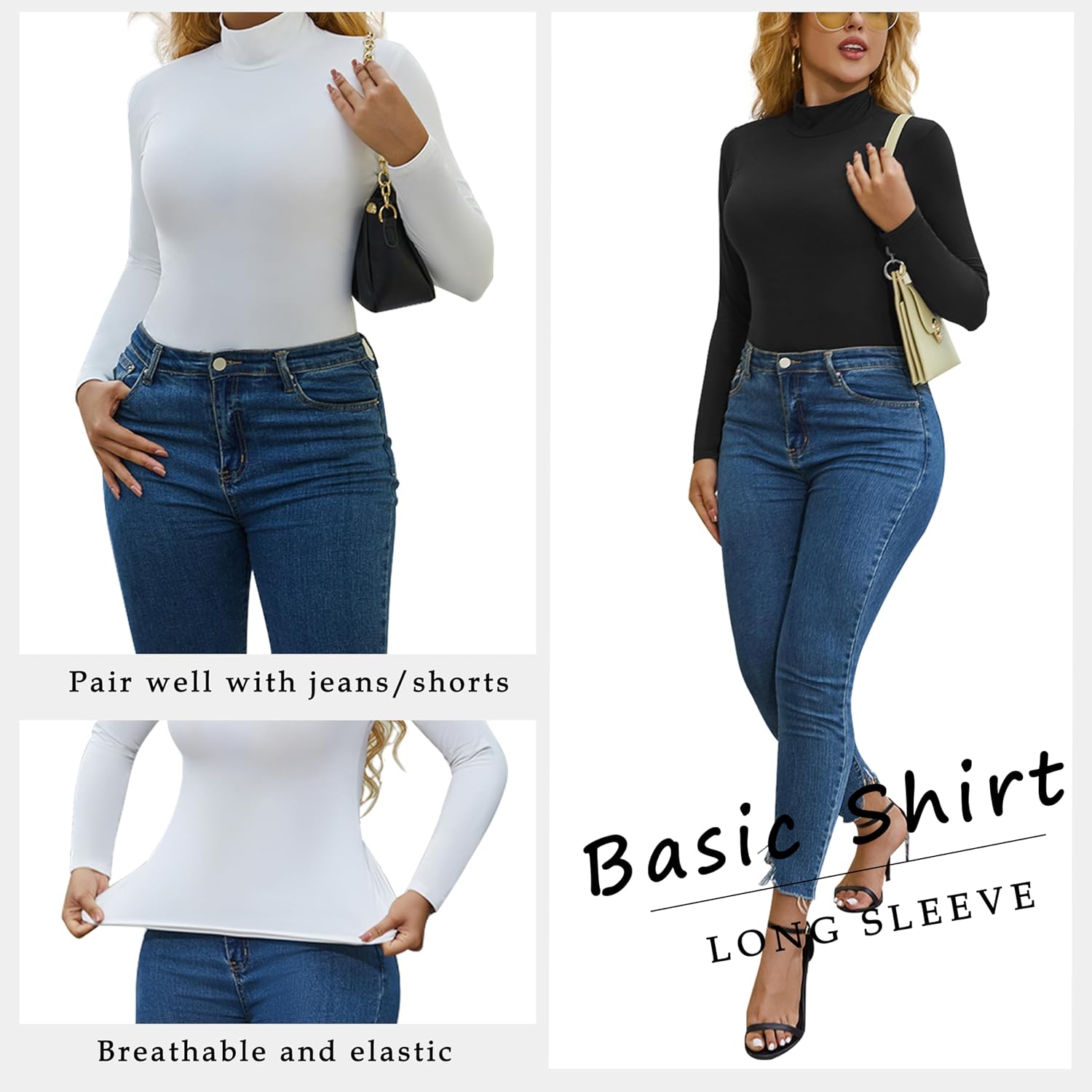 Thumbnail 4 de Chongbaijia 5-Piece Women's Long Sleeve T-Shirts