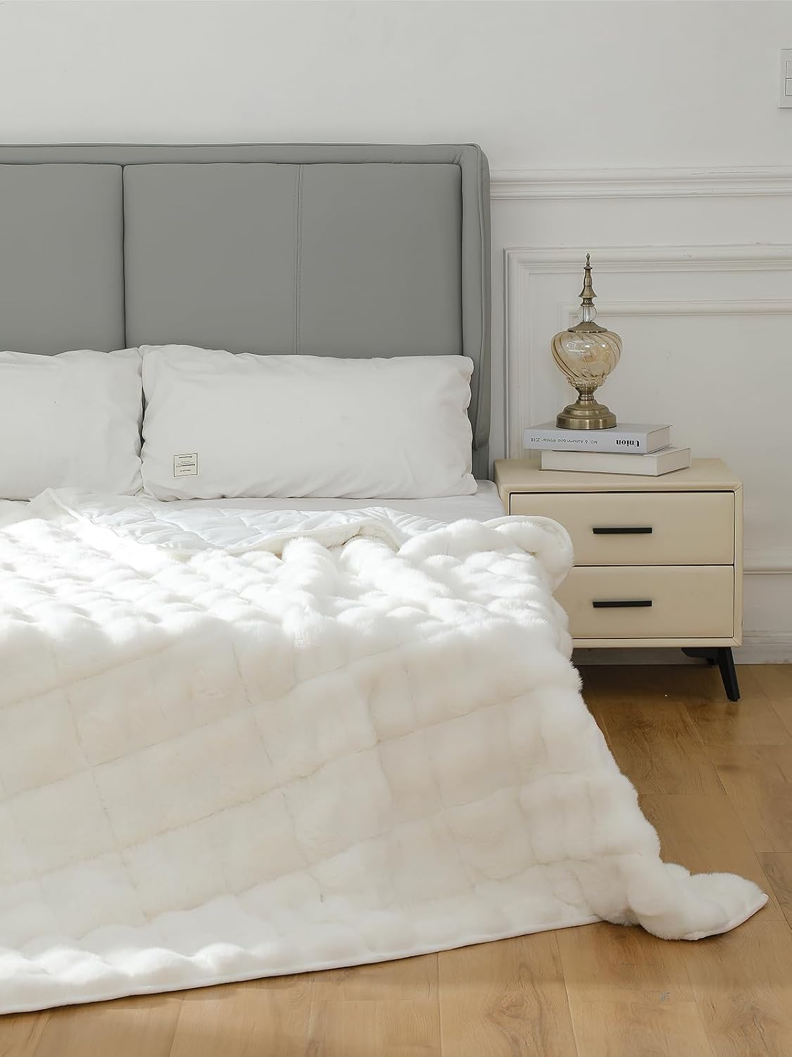 Detalle 2 de Satwip SFF-WB Weighted Blanket, 15 lb, 60 x 80 inches, Cream White