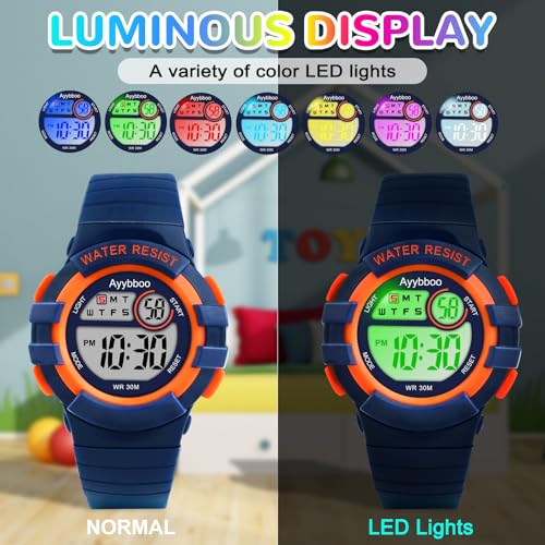 Detalle 2 de Reloj Infantil Digital Ayybboo para Niños y Niñas (4–16 años)
